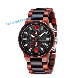 WS042 New 3 tones men watches wood watches dropshipping