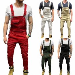 men's Denim Dungaree Bib Overalls Jumpsuits Moto Biker Jeans Pants Trousers Plus Size Mens Casual Overalls D0Jx#