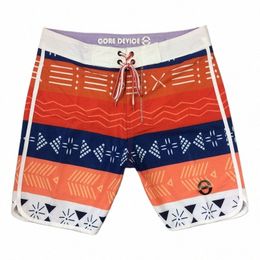 new Stretch Water Repel Men's Striped Board Shorts Beach Shorts Swim Trunks Swimwear Surfing Shorts Short De Bain Homme Banadore T7YH#