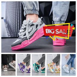 2024 Designer Shoe Lace Up Fashion Platform Sneakers Black White light blue Mens Womens Casual Shoes GAI Size 35-45 Shoes Platform Free Shipping