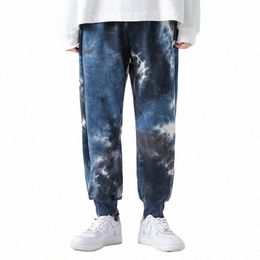 Sweetpants Man%100 Cotting Camoue Baskı Drawstring Sıradan Pantolon Açık Temel Gevşek Jogging Pants Bahar Örgü Pantolon W1HX#