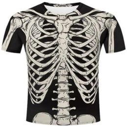 Men Woman T-shirt Skeleton Splanchna 3D Print Y2k T Shirts Oversized Harajuku Streetwear Kids Tees Fashion Man Hip Hop Tops 240325