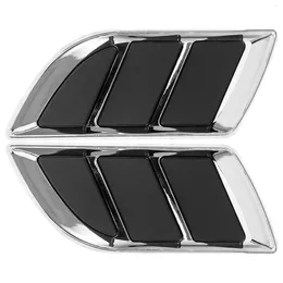 Pair Hood Vent Sticker Vehicle Air Flow Cover Car Exterior Decoration