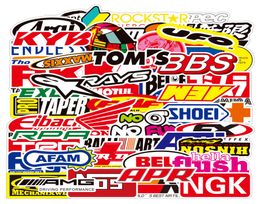 50 PCS Mixed Car Stickers Motorcycle Logos waterproof For Skateboard Laptop Fridge Helmet Pad Bicycle Bike PS4 Notebook Guitar PVC4216183