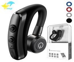 Vitog high quality k5 Wireless Bluetooth Earphones CSR 41 single ear Business Stereo Headphones hook Earbuds Headset8914537