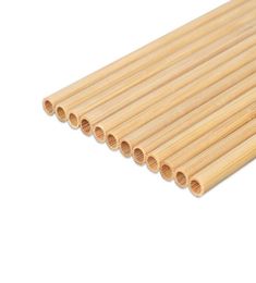 500pcs Natural 100 Bamboo Drinking Straws EcoFriendly Sustainable Bamboo Straw Reusable Drinks for Party Kitchen Bar2156088