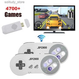 Portable Game Players 2.4G wireless console SNES NES HDMI compatible gaming sticks built-in 4700+vintage games suitable for SFC Drive SF900 Q240326