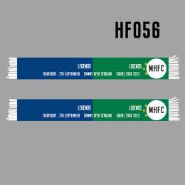 Accessories 145*18 cm Size MHFC Legends Israel Tour 2023 Scarf for Fans Doublefaced Knitted HF056