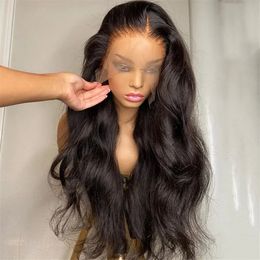 13x4 13X6 Body Wave Transparent Lace Front Wig Bling Hair HD Frontal Wig 180% Density Human Hair 4x4 Lace Closure Wigs For Women 240314