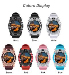 V8 Smart Watch Bluetooth Watches Android with 03M Camera MTK6261D DZ09 GT08 Smartwatch with Retail Package1516258