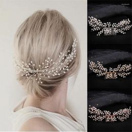 Hair Clips Silver Color Pearl Comb Pin Band Headband Tiara For Women Bride Party Wedding Bridal Accessories Jewelry