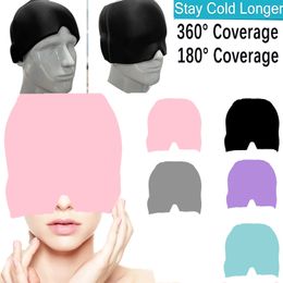 Gel Cold Therapy Headache Migraine Relief Cap For ChemoSinusNeck Wearable Therapy Wrap Stress Pressure Pain Relief Massage 240325