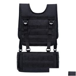 Tactical Vests 2 In 1 Hunting Molle Vest Waist Padded Belt With Harness Paintball Airsoft Chest Rig Outdoor Training Combat Body Armour Ot64N