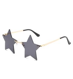 Sunglasses MDOD Vintage Rimless Female Men039s Prom Party Unique Personality Heartshaped Fivepointed Star1544667