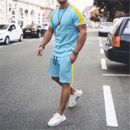 2022 Customize Designer White t Shirt and Shorts Set Mens 2 Two Piece Summer Short Tshirt for Men