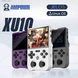 Portable Game Players Ampown XU10 handheld 3.5-inch I screen 3000mAh battery built-in retro portable video gaming console in Linux system Q240326