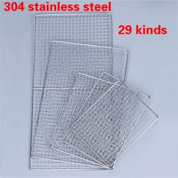 Meshes 304 Stainless Steel net bbq grill nonstick BBQ Mat Grid rectangular BBQ Grill barbecue mesh barbecue net barbecue toolsB