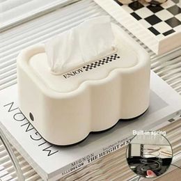 Tissue Boxes Napkins Light Luxury Creamy Tissue Box Kitchen Napkin Holder Wc Paper Container Desktop Toilet Paper Holder Pumping Paper Storage Box