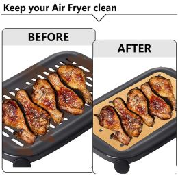 2024 Air Fryer Baking Paper Non-Stick Liner Mat Cheesecake Kitchen Baking Tools Disposable Baking Tray for Ninja Foodi Microwave BBQ