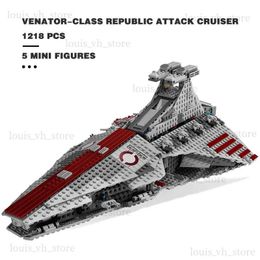 Blocks In Stock Compatible 8039 Star Venator Set Republic Toy Attack Cruiser Model Building Block Bricks Birthday Christmas Gifts T240325