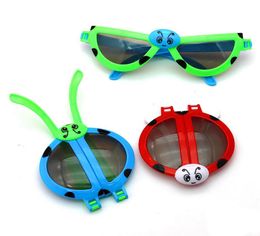 Whole kid ladybird sunglasses child eyewear Folding deformation toy performance props children sunglasses size9804535