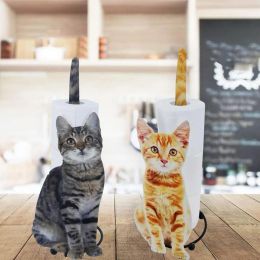 Holders 1PC Creative Cat Shape Toilet Paper Towel Holder Iron Crafts Roll Paper Ornaments Toilet Paper Towel Hanging Rack WC Paper Stand