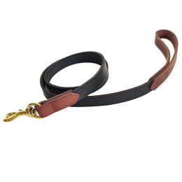 Leashes Leather leash for a dog Real Leather Dog leash German Shepherd Dog Lead Genuine Leather Large Dog Traction Rope Copper hook