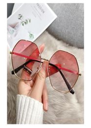 non brand fashion sunglasses 2021 new Octagonal metal men women UV lenses sun glasses with original leather case cloth box5381196