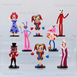 Action Toy Figures The Amazing Digital Circus Figure Pomni and Jax Plushie Doll Toys Cute Amazing Digital Circus Figure Kids Children Christmas T240328