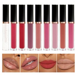 Lip Gloss Print Logo Waterproof Moisturising Lipgloss Velvet Mate Nude Liquid Lipstick Makeup Cosmetics Wholesale Bulk Business