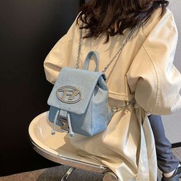 Shoulder Fashion Bag Designers Selling Unisex Bags Popular Brands 50% Discount New Denim Backpack for High Capacity Travel