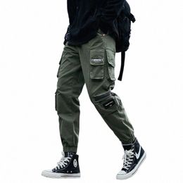 Novo estilo outono inverno calças de carga dos homens fi lado pokets hip hop techwear corredores masculino japonês streetwear calças calças y4wq #