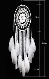 Dreamcatcher Wind Chimes Handmade Nordic Dream Catcher Net With Feathers Beads Wall Hanging Dreamcatcher Craft Gift Home Decoratio3282353