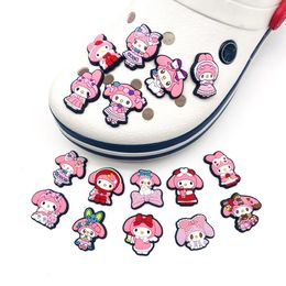 girl childhood sweet melody charms Anime charms wholesale childhood memories funny gift cartoon charms shoe accessories pvc decoration buckle soft rubber clog