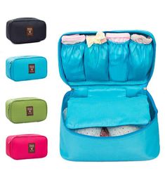 Travel Multifunction Women Underwear Panties Storage Bag Large Capacity Bra Storage Organiser Bag Portable 4 Colours Wash Bags DH07680064