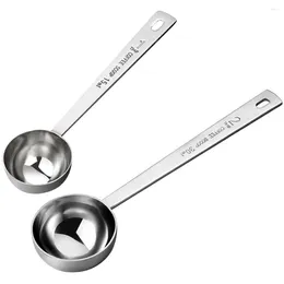 Coffee Scoops 2 Pcs Spoon Set Machine Accessories Measuring Scoop Teaspoon Spoons Kitchen Gadgets Beans Small