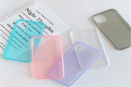 18MM Thick Transparent Clear Candy Colour Fashion Mirror Soft TPU Shockproof Cover Back Case For iPhone 11 Pro XS MAX XR X 8 7 6 69874053