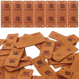 Storage Bottles 50 Pcs Label Handmade Embossed Crochet Tags With Holes Material Package