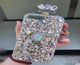 whole Luxury Perfume bottle case for iphone 11pro X XS XR XS MAX Bling Crystal diamond Bracket for iphone 6 6s 7 8 plus8425706