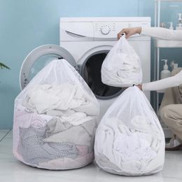 Laundry Bags Washing Organiser Drawstring Mesh Clothes Underwear Basket Net Machine Bag Large Capacity Dirty