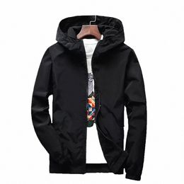 2024 Spring And Autumn Male New Fi Casual Windbreaker Hooded Zipper Coats Warm Parkas Jackets For Men Trend Streetwear Tops H2ZK#