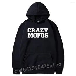 Men's Hoodies Novel 2024 Artistic Design Crazy Mofos Fashion Long Sleeve Hoodie Men Casual Sweatshirts