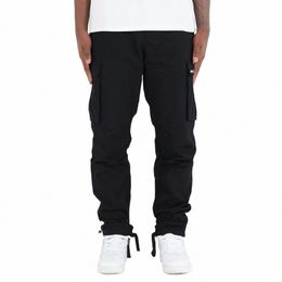 mens Cargo Pants Casual Joggers Athletic Pants Cott Loose Straight Sweatpants 12 Sock K4dP#