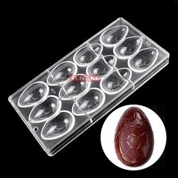 Baking Tools Easter Cracked Egg Chocolate Moulds Polycarbonate Candy Form Tray Pans Confectionery Utensils Pastry