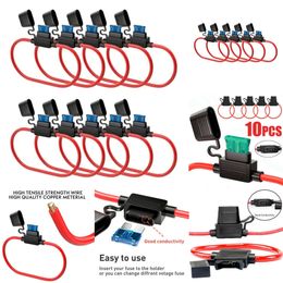 New Mini Blade Car Waterproof Socket In Line Cutoff Switch Adapter Splash-Proof Box Fuse Holder 12V 30A