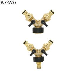 Connectors Brass 3/4 Garden tap 2 way tap YConnector Irrigation valve water splitter connectors water Splitter 1pcs