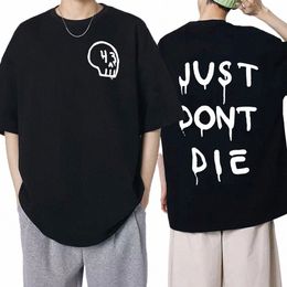 just Dt Die 43 Ken Block T Shirt Men Harajuku Graphic Letter T shirts Fi Casual Cott Oversized Tees Unisex Streetwear A8YI#