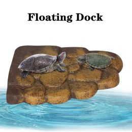 Decor Aquarium Turtle Platform Magnetic Floating Island Tortoise Climbing Ladder Drying Basking Terrace S/L Turtle Dock Aquarium Decor