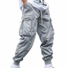 new Cargo Pants Men's Loose Straight Oversize Clothing Solid Grey Versatile Work Wear Black Joggers Hip Hop Casual Male Trousers x8ai#