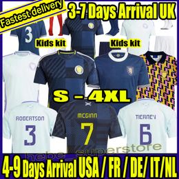 S-4XL 2024 Scotland Eurocup Soccer Jersey MCGINN TIERNEY Football Shirt 24 25 DYKES McGREGOR Kids Kit ROBERTSON Euro 150th Anniversary and retro 88 89 93 94 96 shirt